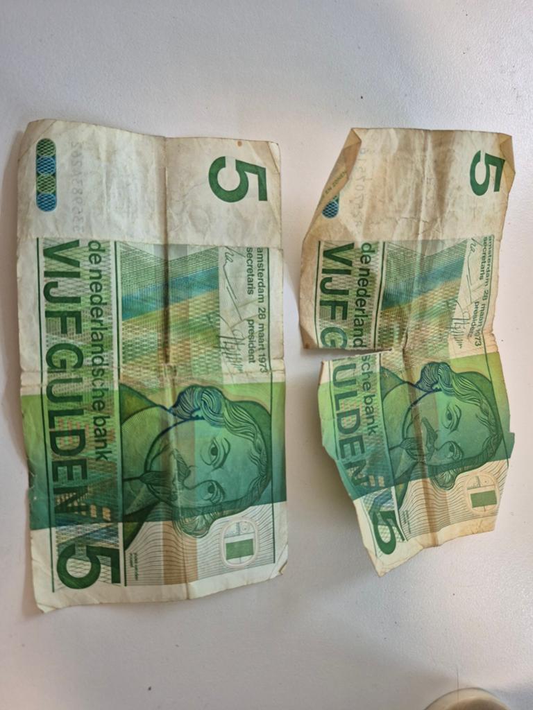 2 briefjes van 5 gulden, Postzegels en Munten, Bankbiljetten | Nederland, Ophalen of Verzenden, 5 gulden