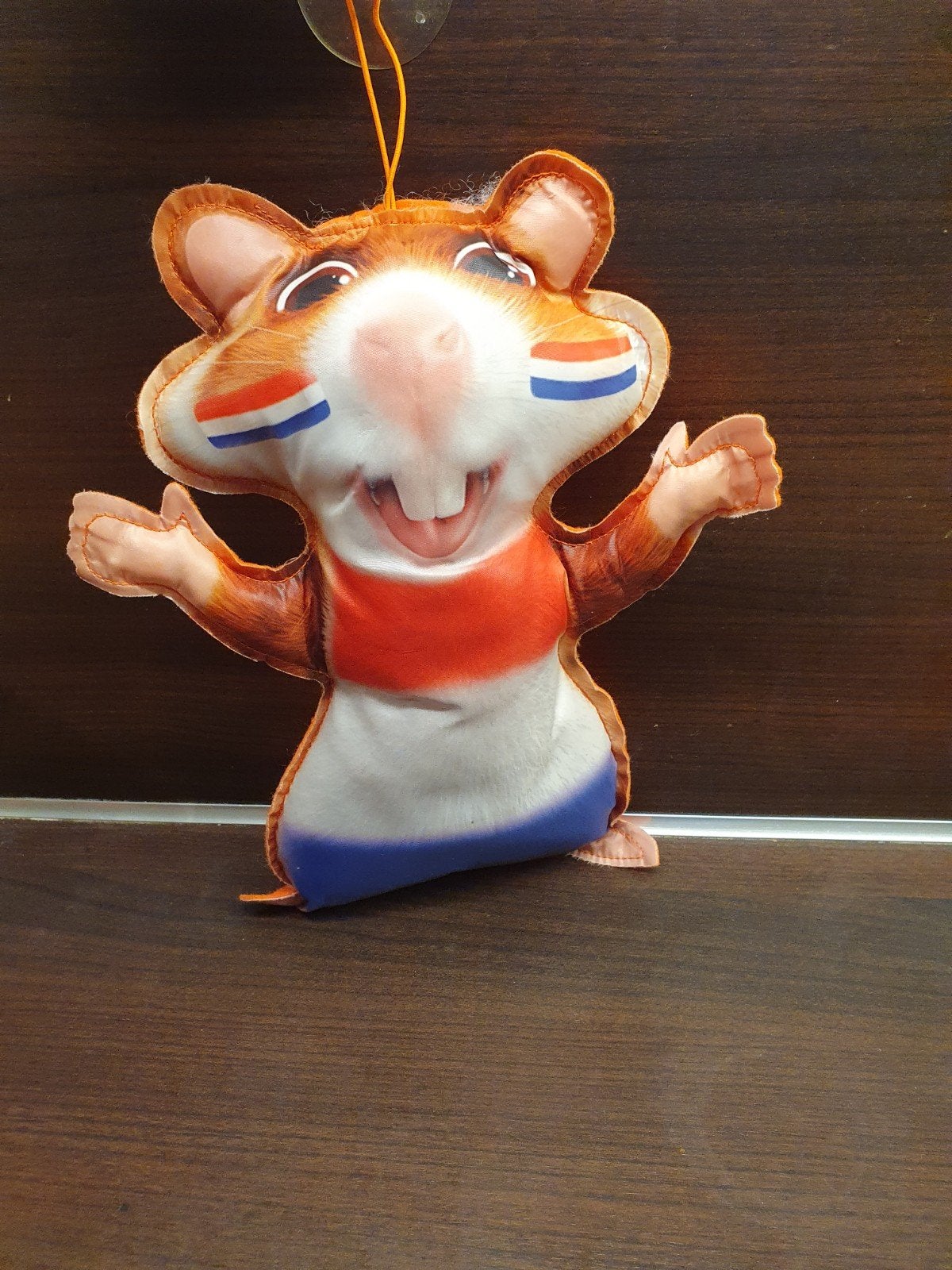 Oranje Hamster Knuffel - WK/EK Voetbal Fan, Kinderen en Baby's, Speelgoed | Knuffels en Pluche, Oranje, Gebruikt, Overige merken