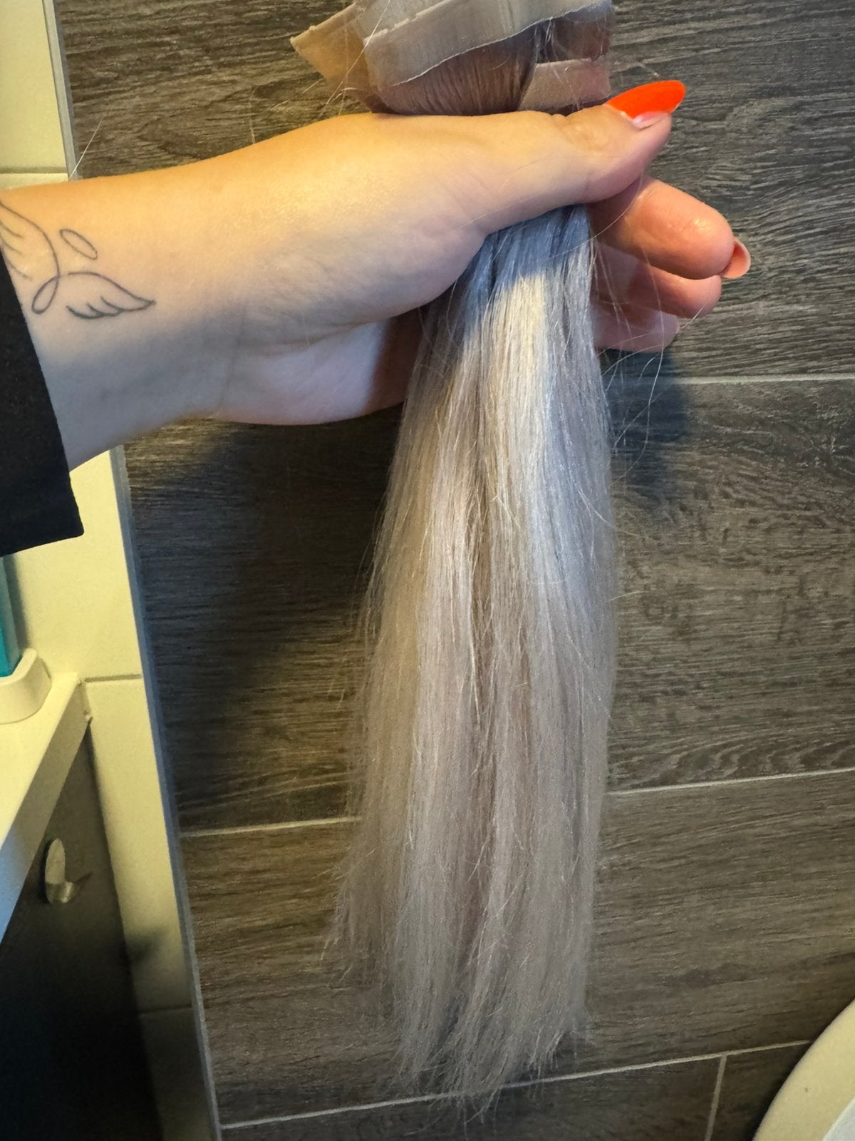 Butterfly weft extensions, Ophalen of Verzenden, Zo goed als nieuw, Pruik of Haarverlenging