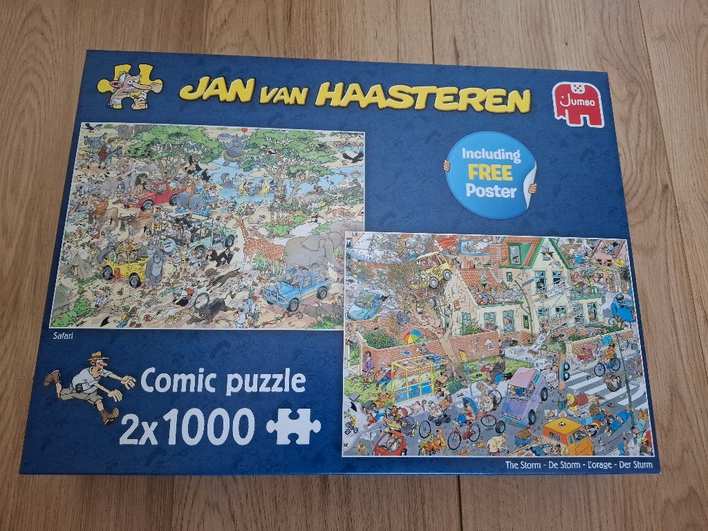 Jan van Haasteren puzzels (Safari & De Storm) NIEUW, Hobby en Vrije tijd, Denksport en Puzzels, Ophalen of Verzenden, 500 t/m 1500 stukjes