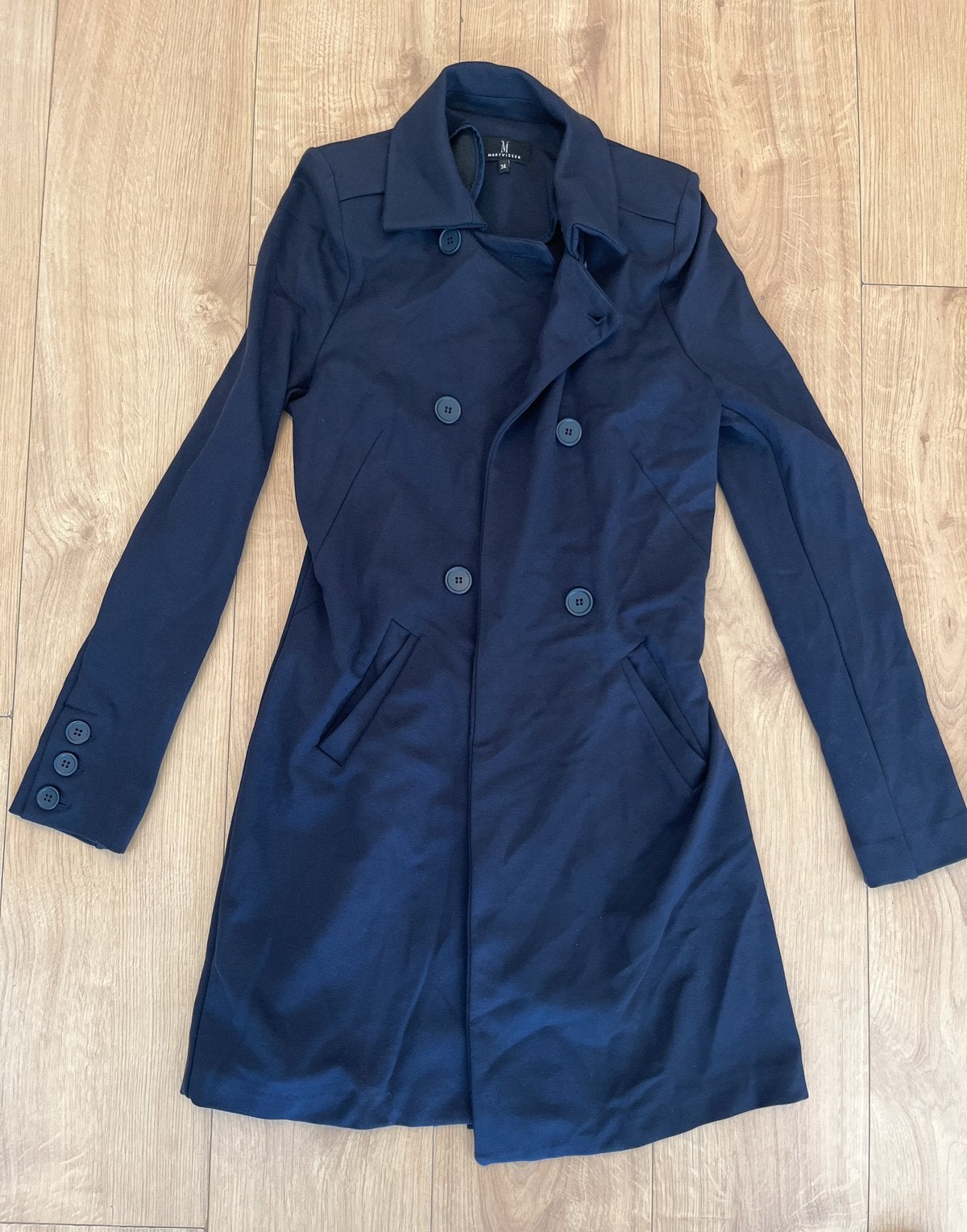 Mart Visser jas/trenchcoat maat 34 - Zo goed als nieuw, Ophalen of Verzenden, Zo goed als nieuw, Maat 34 (XS) of kleiner, Zwart