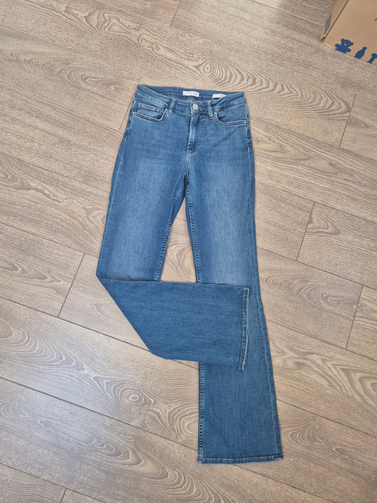 Flared jeans. Maat S, Zo goed als nieuw, Verzenden, Blauw, W28 - W29 (confectie 36)