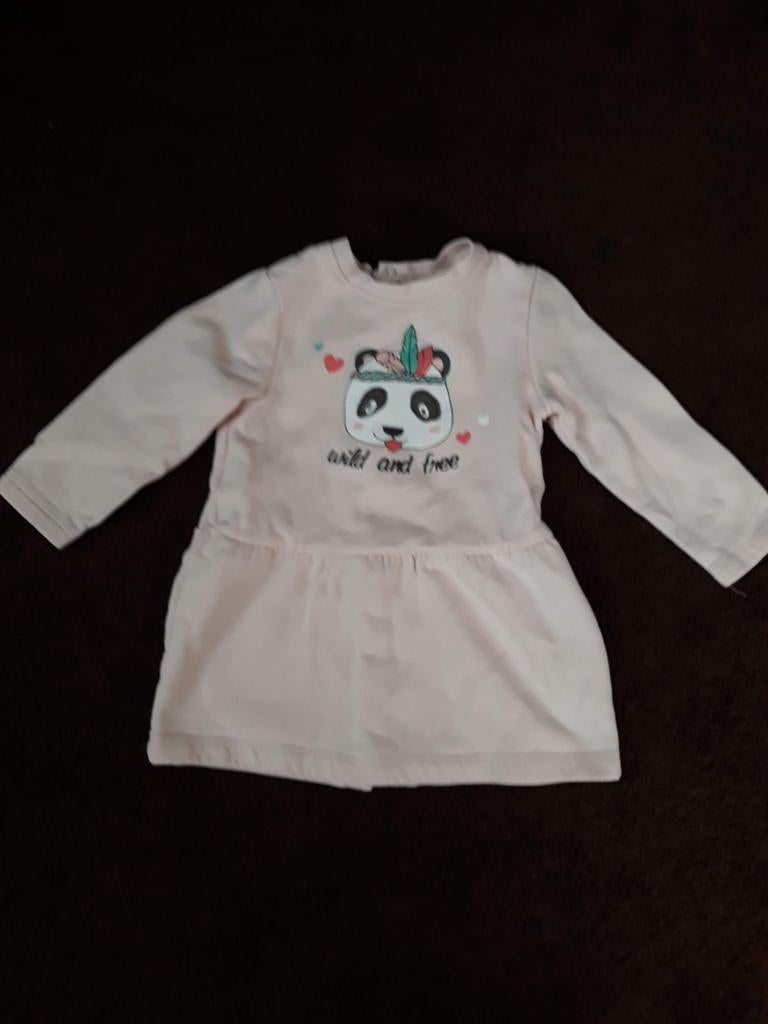 Zgan jurkje panda maat 86, Kinderen en Baby's, Babykleding | Maat 86, Meisje, Jurkje of Rokje, Ophalen of Verzenden, Zo goed als nieuw