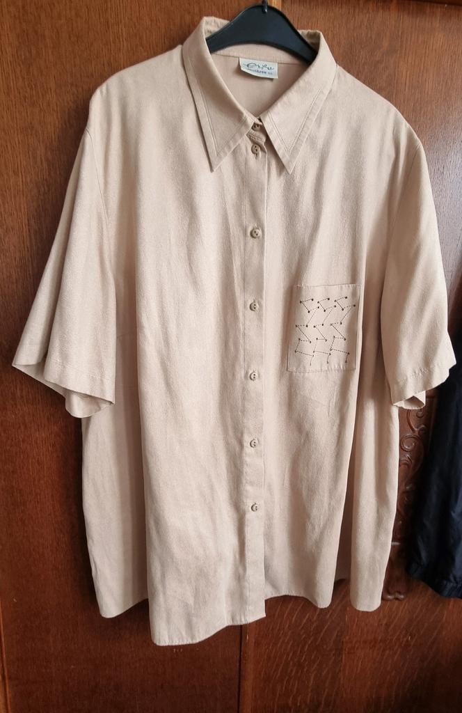 Suède look blouse van het merk Erfo, Kleding | Dames, Blouses en Tunieken, Ophalen of Verzenden, Zo goed als nieuw, Maat 46/48 (XL) of groter