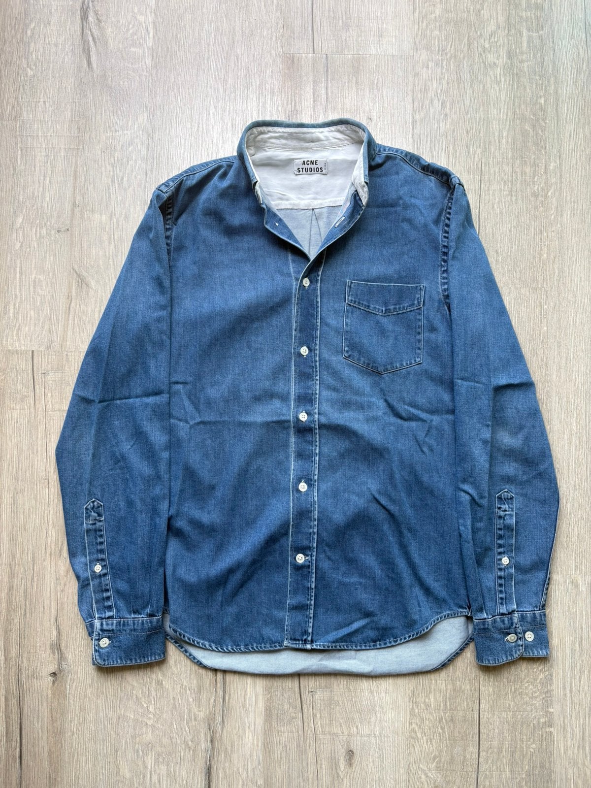 Acne Studios denim overhemd, Ophalen of Verzenden, Gedragen, Blauw, Overige halswijdtes