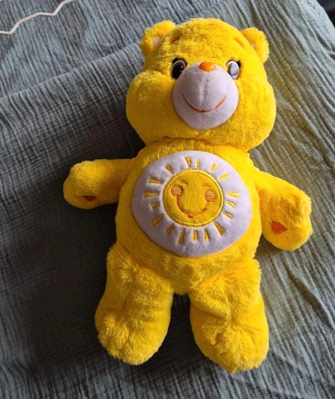 Nieuwe Care Bears knuffel, een vrolijke gele zon beer,., Overige merken, Beer, Nieuw, Ophalen of Verzenden