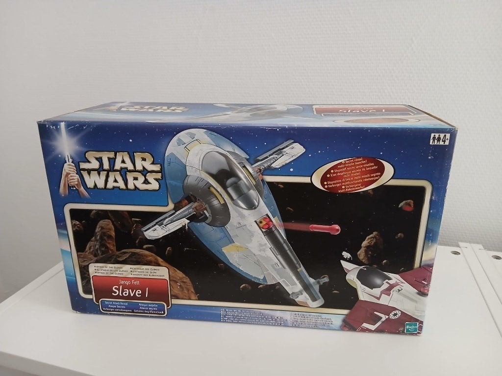 Hasbro Star Wars Attack of the Clones Jango Fett Slave 1, Verzamelen, Star Wars, Ophalen of Verzenden, Nieuw, Actiefiguurtje