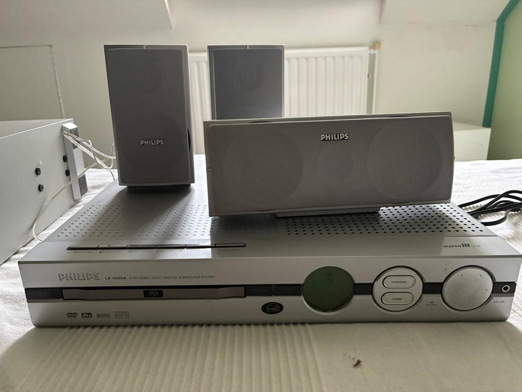 Philips LX700SA DVD Home Cinema Systeem - Zo goed als nieuw, Audio, Tv en Foto, Home Cinema-sets, Ophalen, Philips, 2.1-systeem