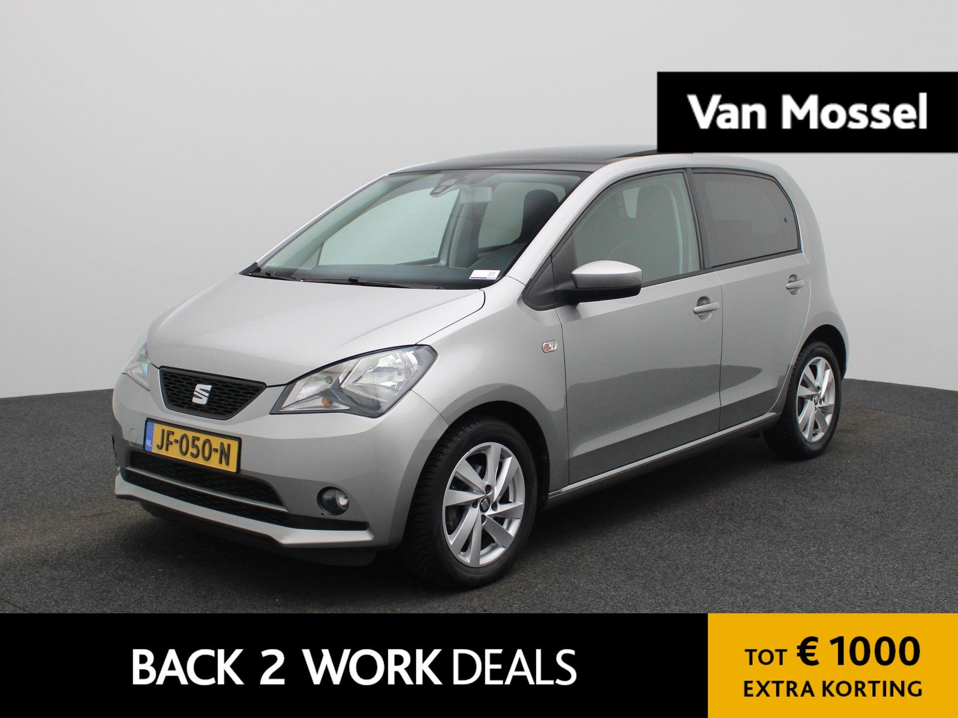 SEAT Mii 1.0 Sport Connect | Panoramadak | Parkeersensoren |, Auto's, Voorwielaandrijving, 12 maanden, Stof, Gebruikt