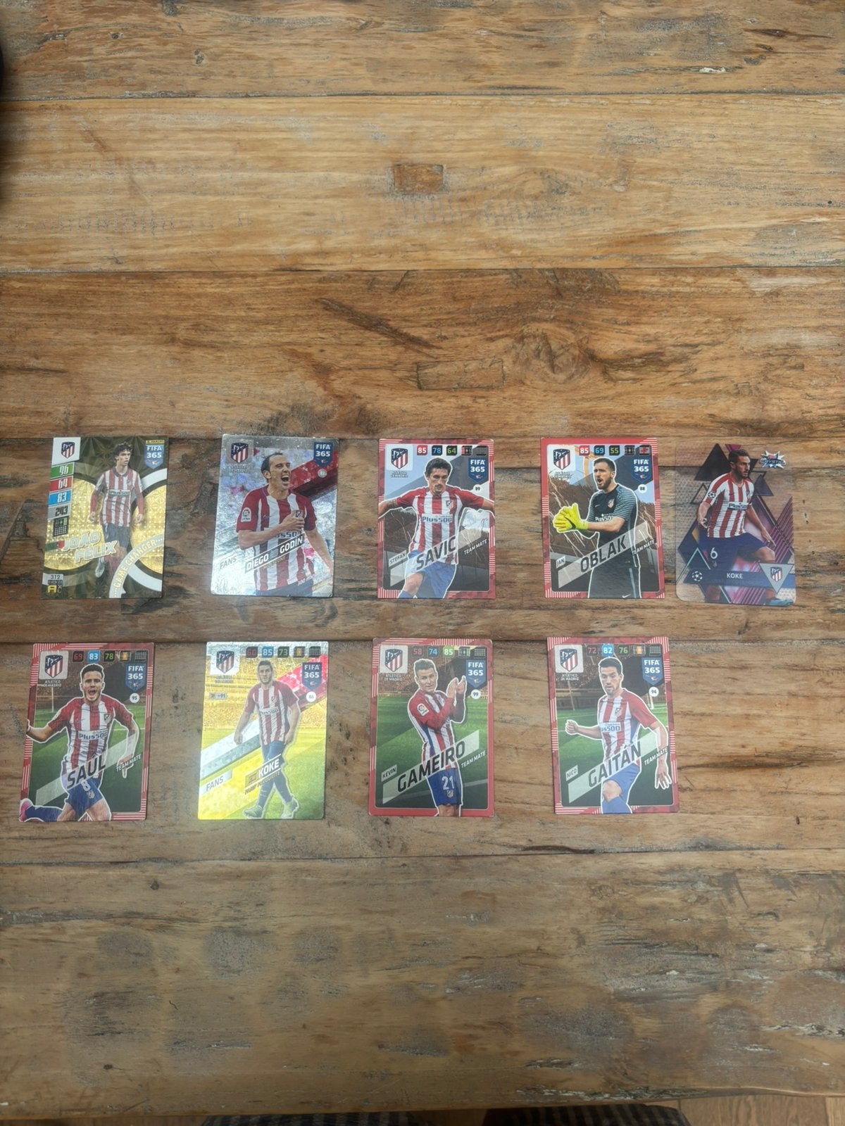 Atletico Madrid Voetbalkaartjes - FIFA 365 Panini, Ophalen of Verzenden, Zo goed als nieuw, Meerdere kaarten
