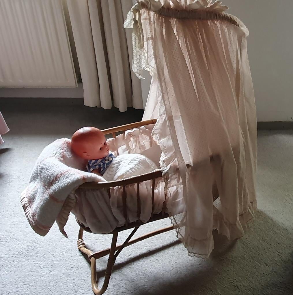 Klassieke Rotan Poppenwieg, Ophalen, Gebruikt, Overige typen