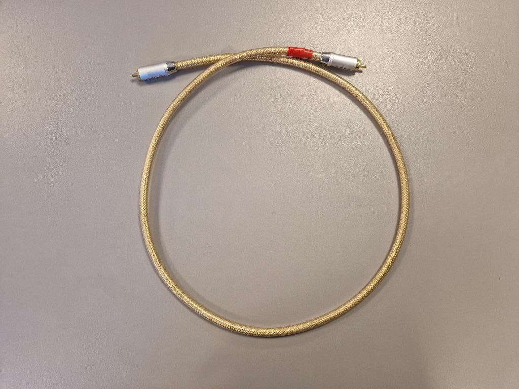 ✅ QED Signature Digital Audio 75 Ohm | 110 cm, Ophalen of Verzenden, Gebruikt, Minder dan 2 meter, Coaxiale kabel