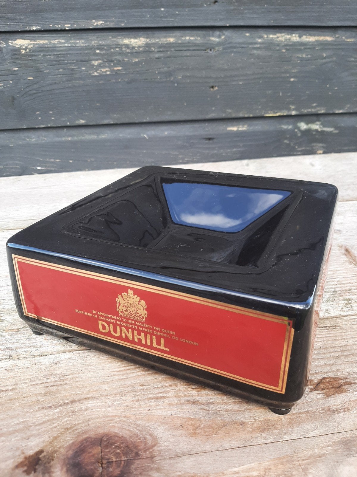 Retro - DUNHILL - Asbak - (Grote keramische Cafe), Ophalen of Verzenden, Zo goed als nieuw, Asbak