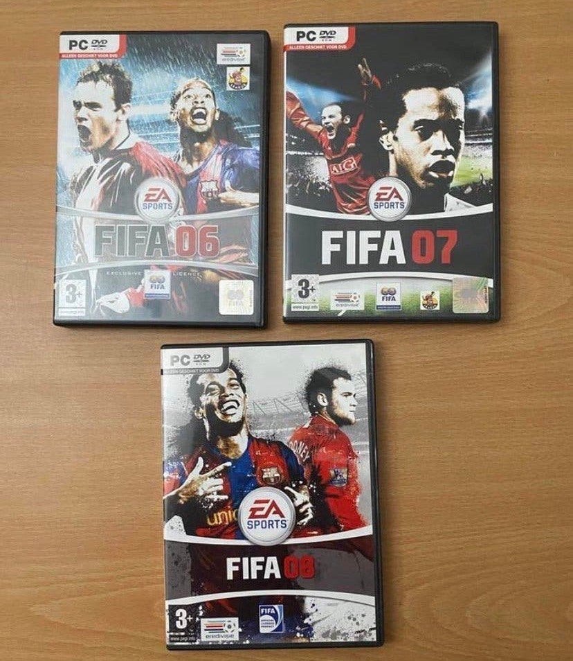 ️ Klassieke FIFA PC-collectie – FIFA 06, 07 & 08, 1 speler, Ophalen of Verzenden, Zo goed als nieuw, Sport