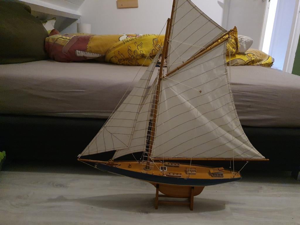 Prachtig model zeilboot - Handgemaakt, Ophalen of Verzenden, Zo goed als nieuw, Groter dan 1:32, Overige merken