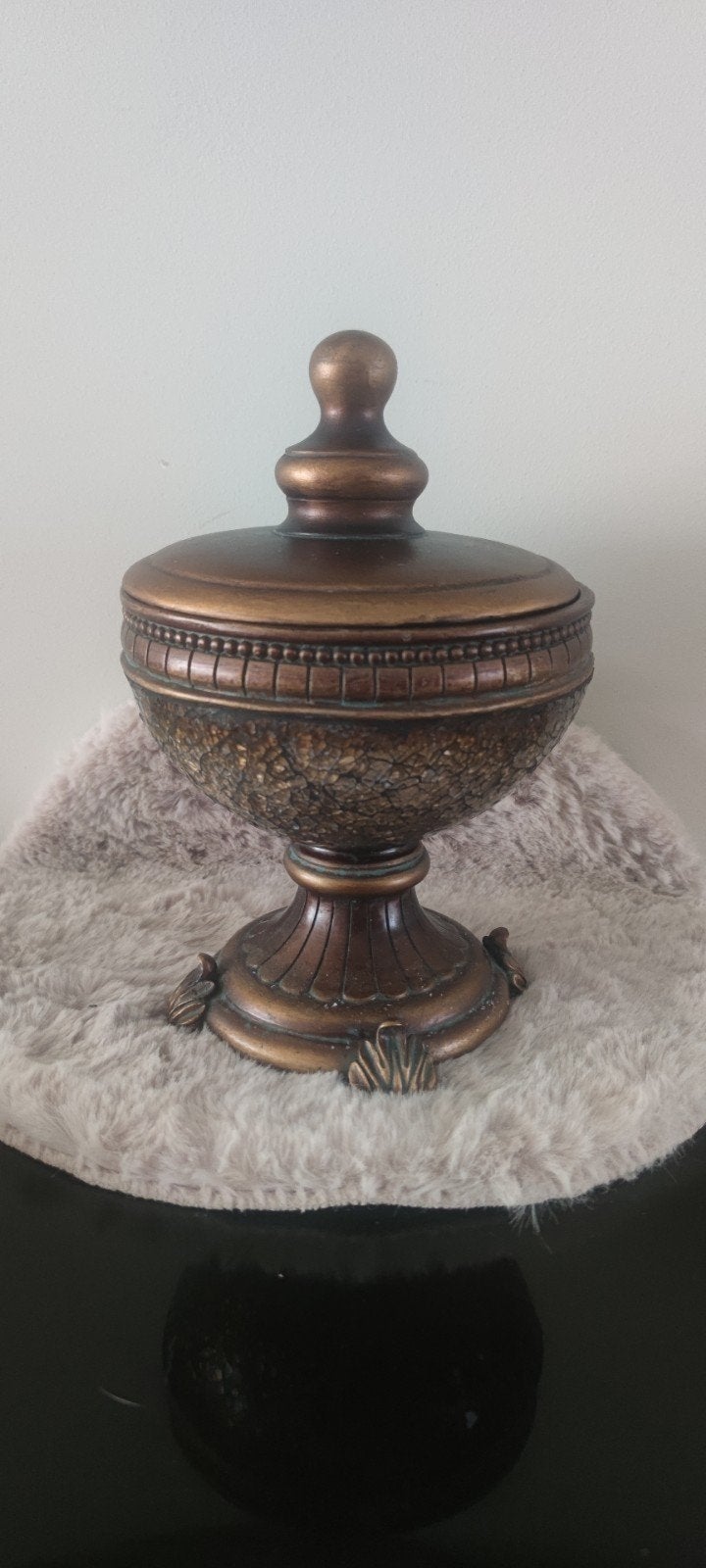 Decoratieve Bronzen Urn met Deksel - Klassieke Stijl, Ophalen of Verzenden