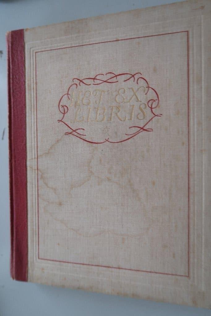 exlibris als boekversiering/verzamelobject-1941 J. Schwencke, Gelezen, Ophalen of Verzenden, Grafische vormgeving, Johan Schwencke