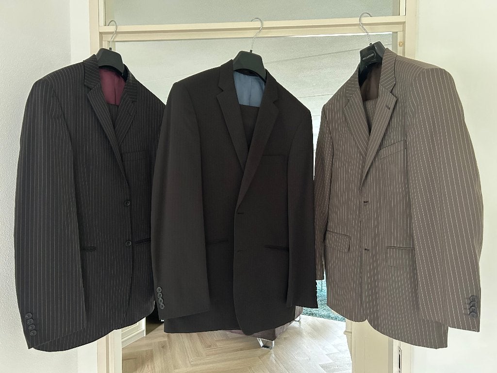 Heren pakken en blouses - diverse kleuren en maten, Ophalen of Verzenden, Gedragen, Maat 48/50 (M), Meerkleurig