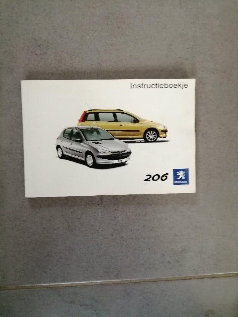 Gebruikershandleiding PEUGEOT 206 (3drs-5drs-sw)  1998/2006, Ophalen of Verzenden