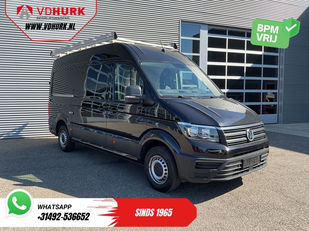 Volkswagen Crafter 2.0 TDI 140 pk DSG Aut. L3H3 Carplay/ 270, Gebruikt, 4 cilinders, Volkswagen, Zwart