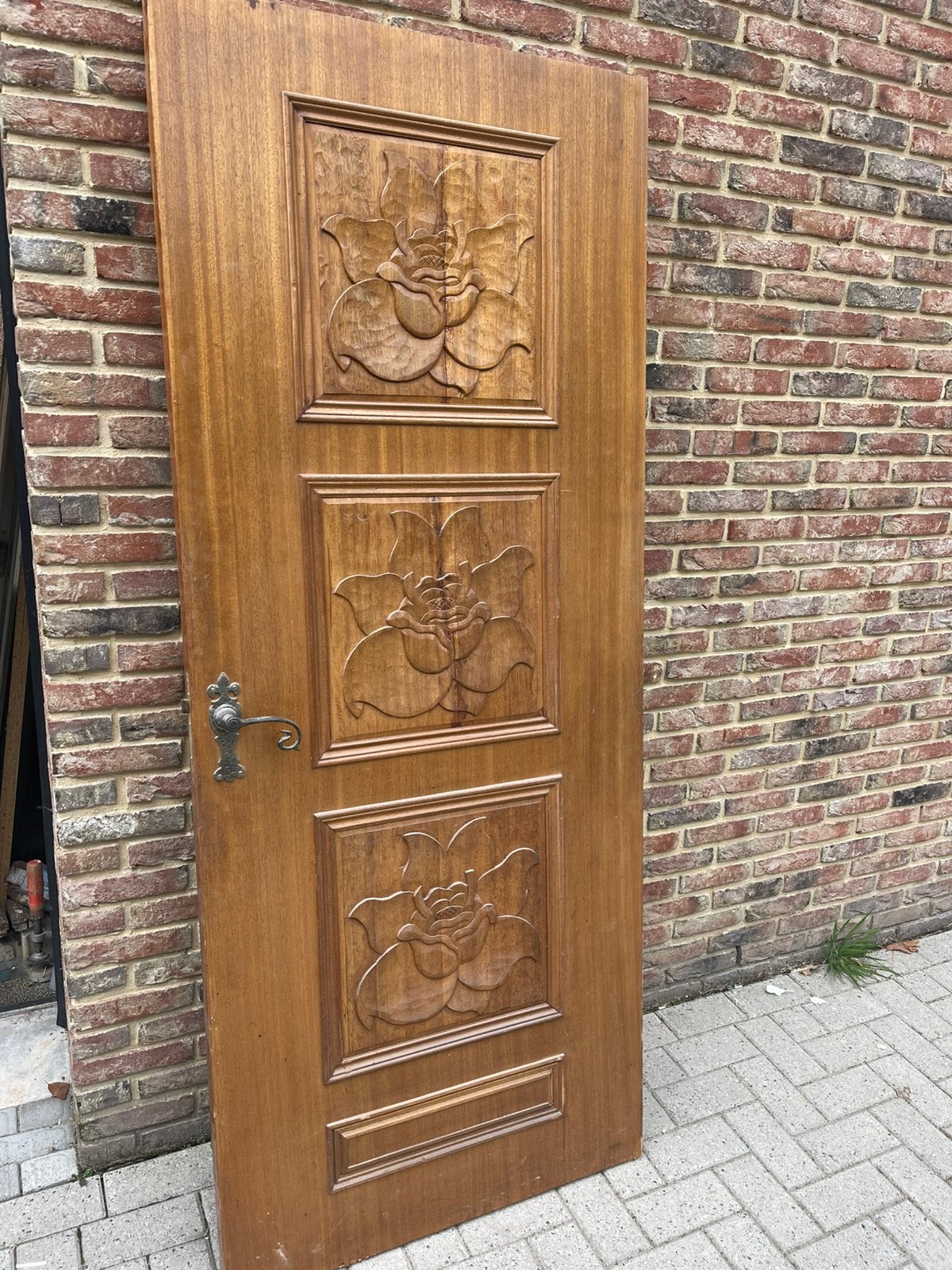 Binnen deur hardhout, Doe-het-zelf en Verbouw, Ophalen, Gebruikt, 80 tot 100 cm, Binnendeur