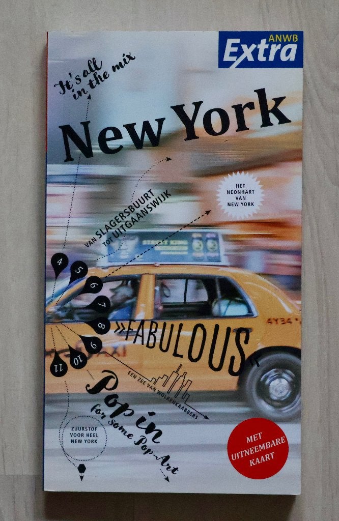 NEW YORK - ANWB Extra met kaart, Ophalen of Verzenden, Reisgids of -boek, Noord-Amerika, ANWB