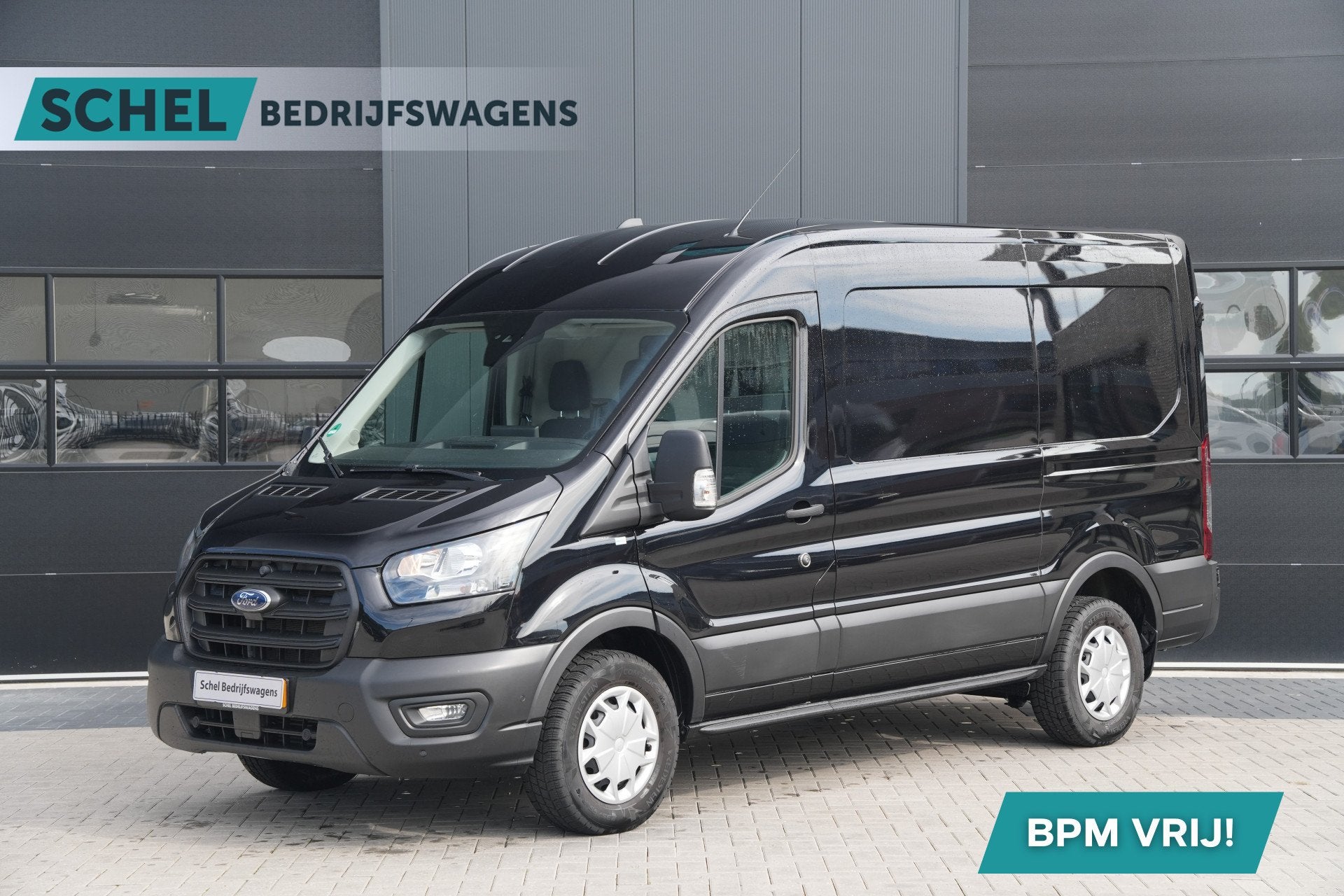 Ford Transit 350 2.0 TDCI L2H2 Trend 130pk - ACC - Blindspot, Stof, 4 cilinders, 2500 kg, Zwart