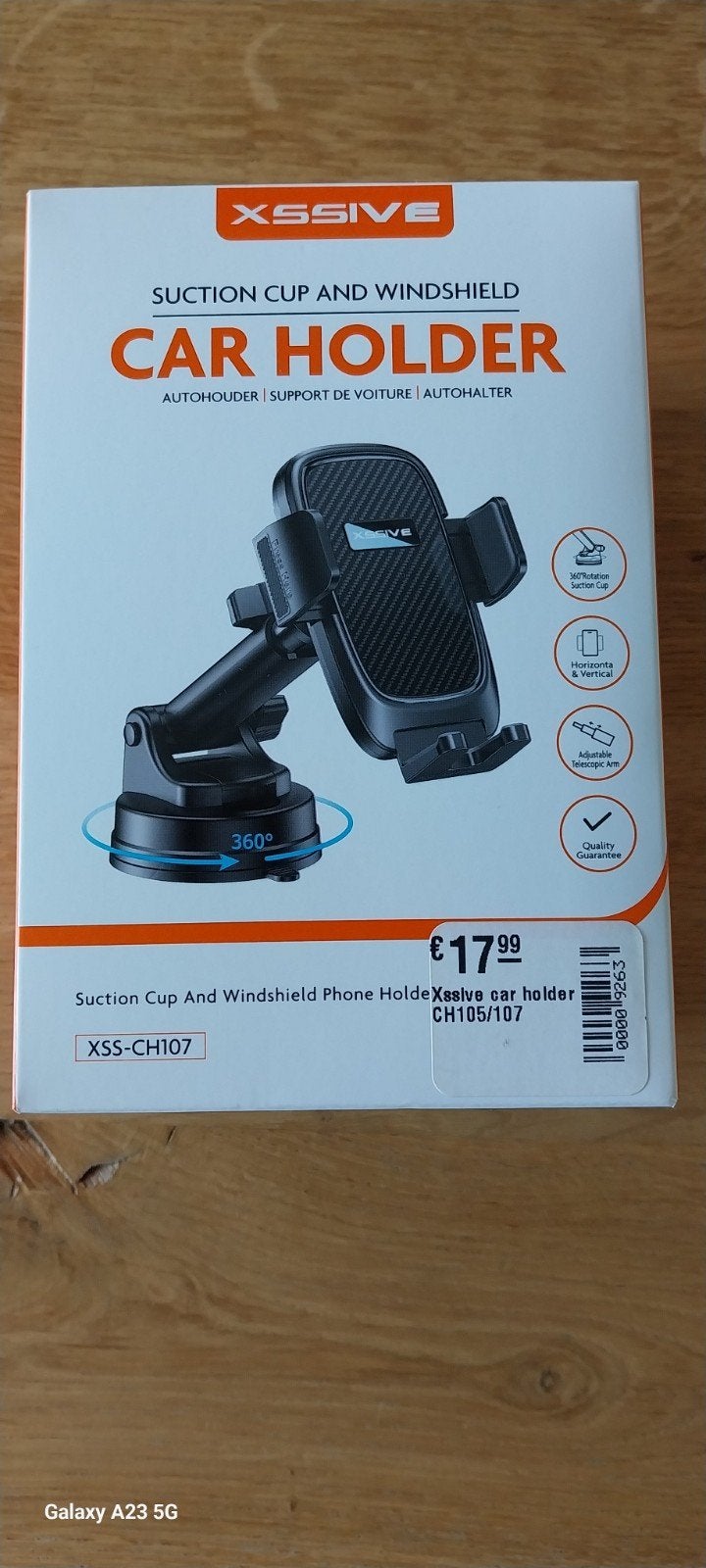 Xssive Autohouder met zuignap en voorruitbevestiging, Ophalen, Nieuw, Auto