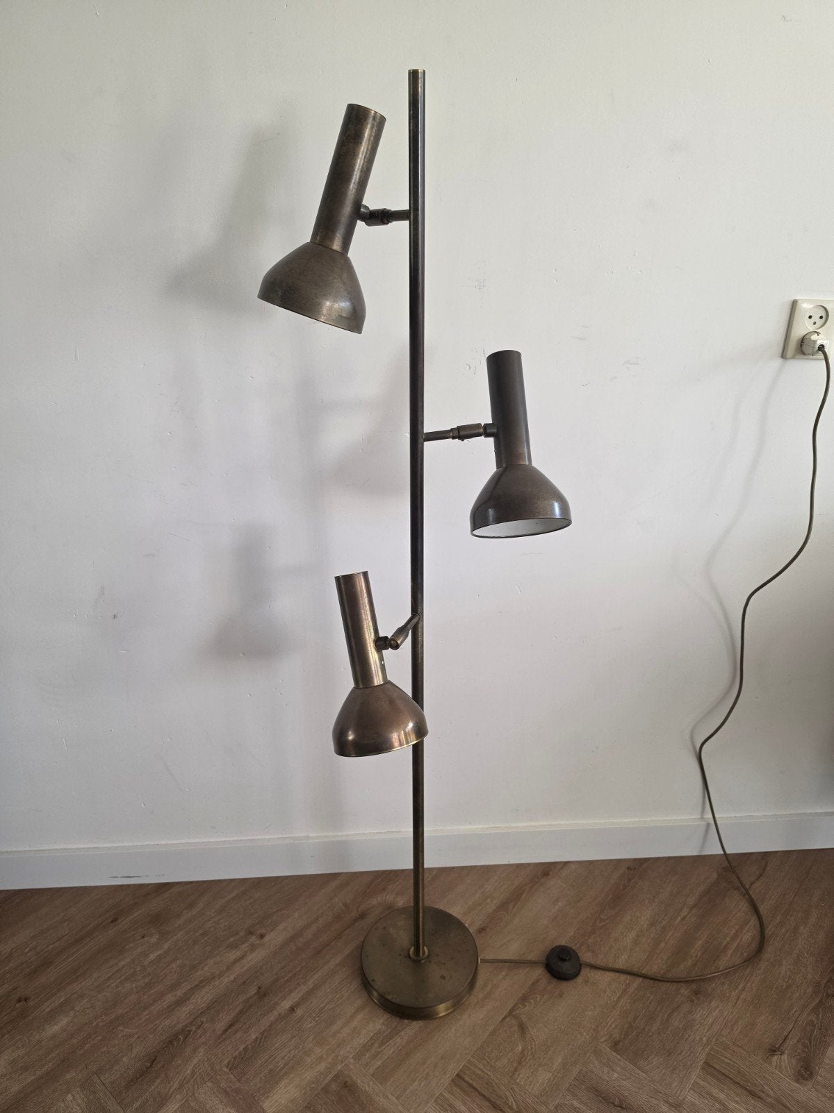Foto 6 van vloerlamp staande lamp vintage messing space age
