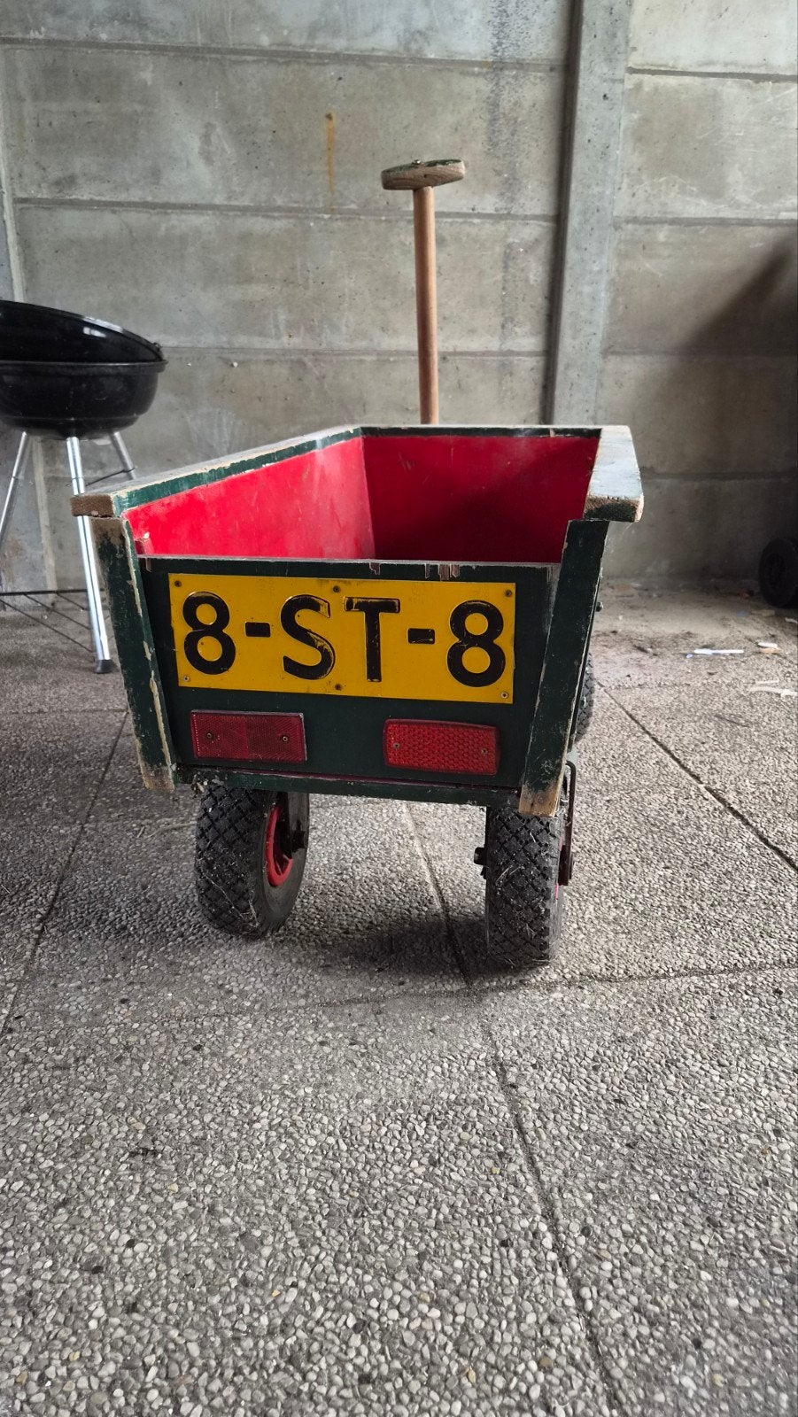 Stoere bolderkar met luchtbanden, Caravans en Kamperen, Bolderkarren, Gebruikt, Ophalen