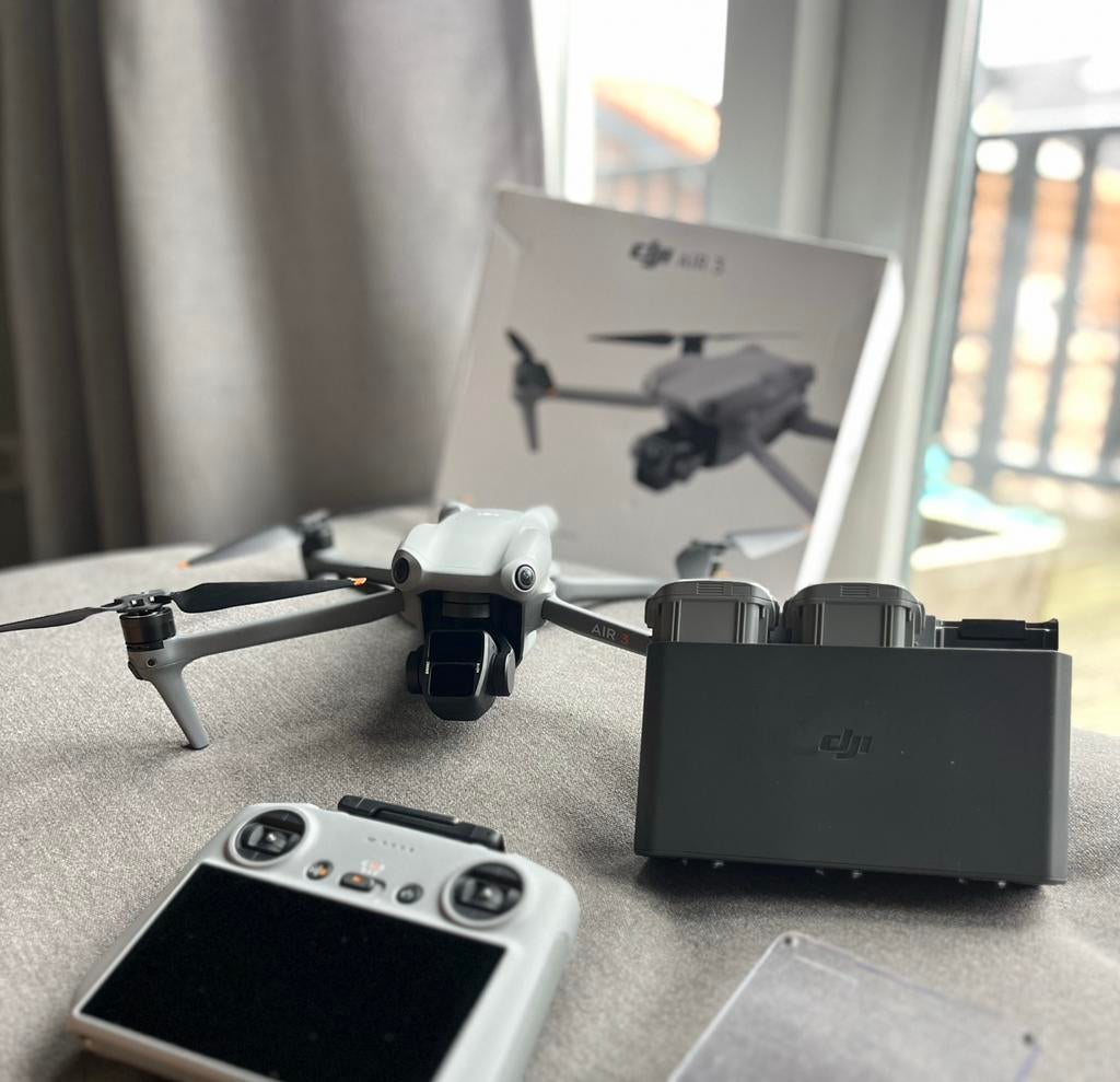 Dji air 3 fly more combo RC 2, Ophalen of Verzenden, Zo goed als nieuw