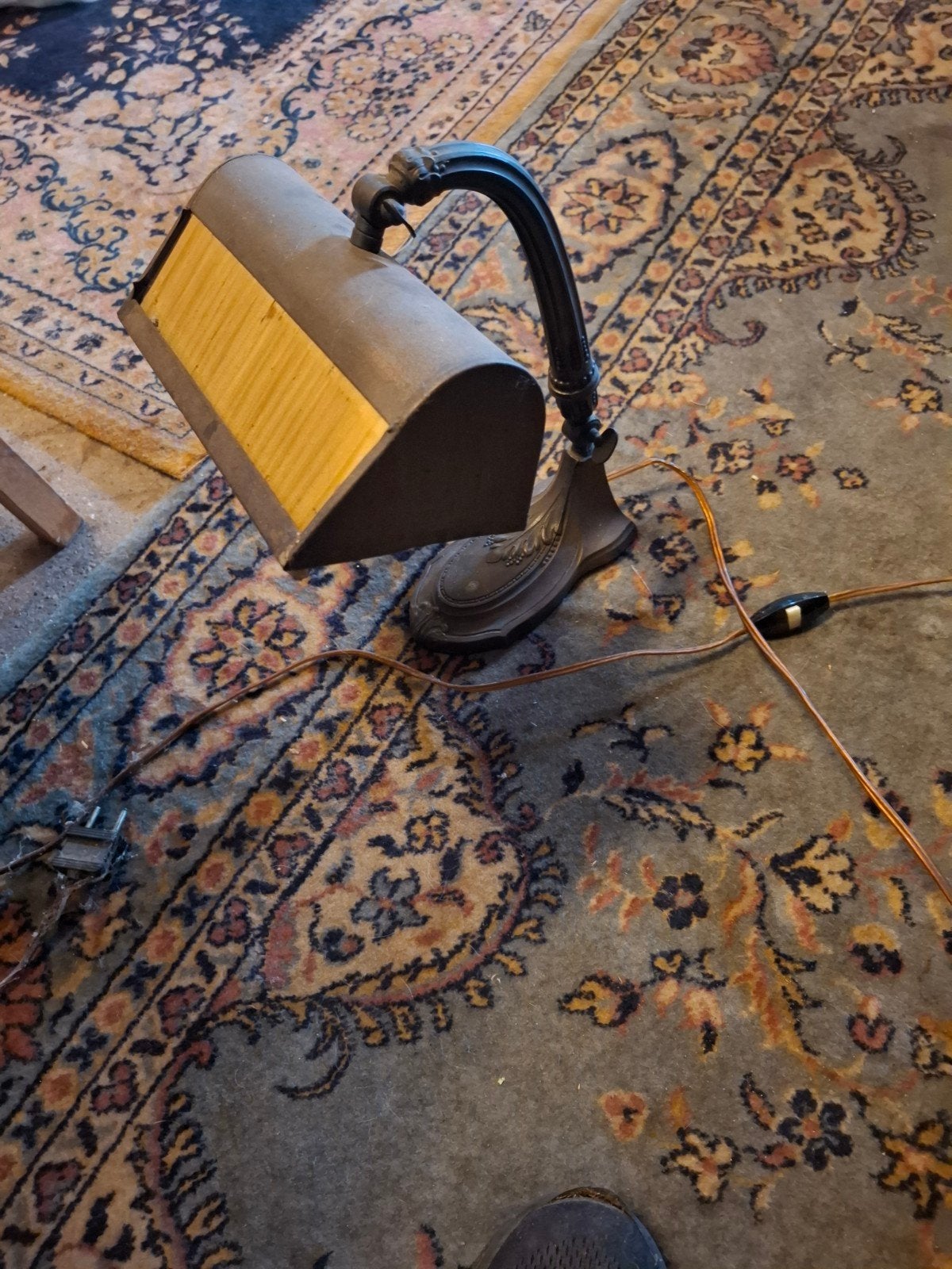 Antieke bureaulamp / notaris lamp, Ophalen
