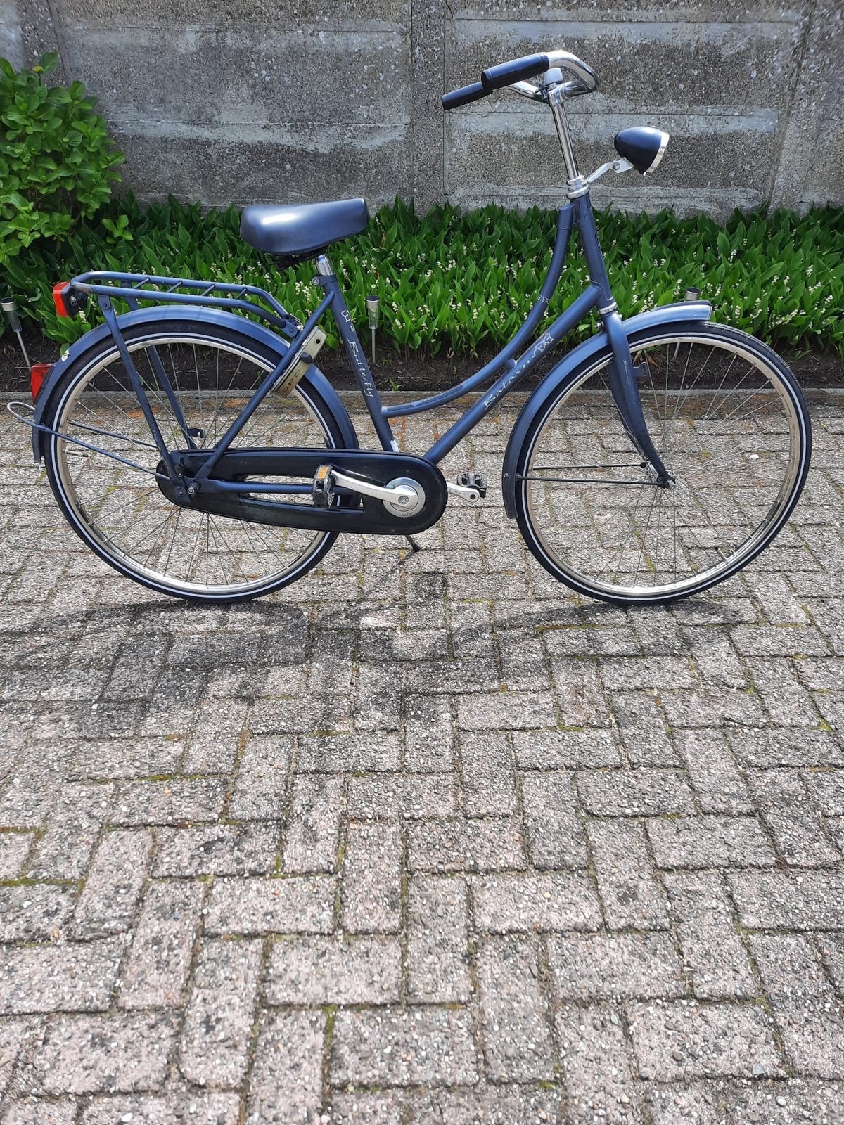 Batavus Butterfly Omafiets - Jeans kleur - 47 cm, Fietsen en Brommers, 47 tot 50 cm, Ophalen, Gebruikt, Terugtraprem