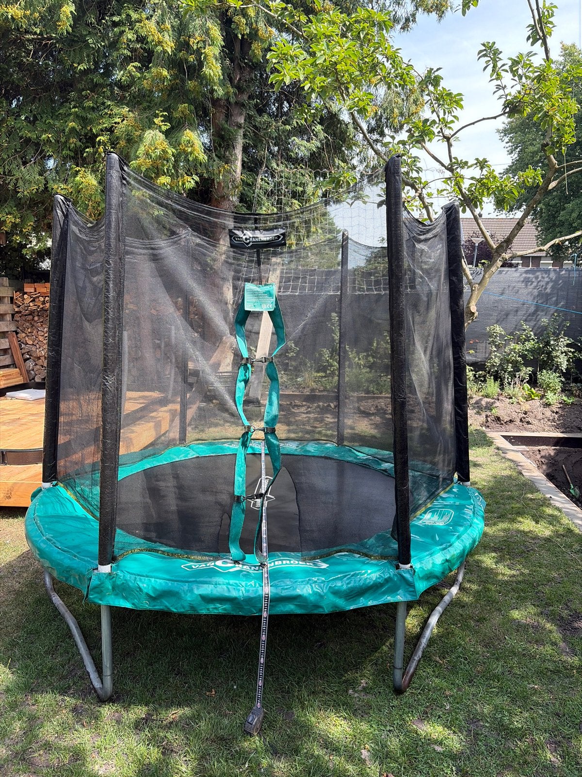 Trampoline 240 rond met veiligheidsnet, Ophalen, Gebruikt