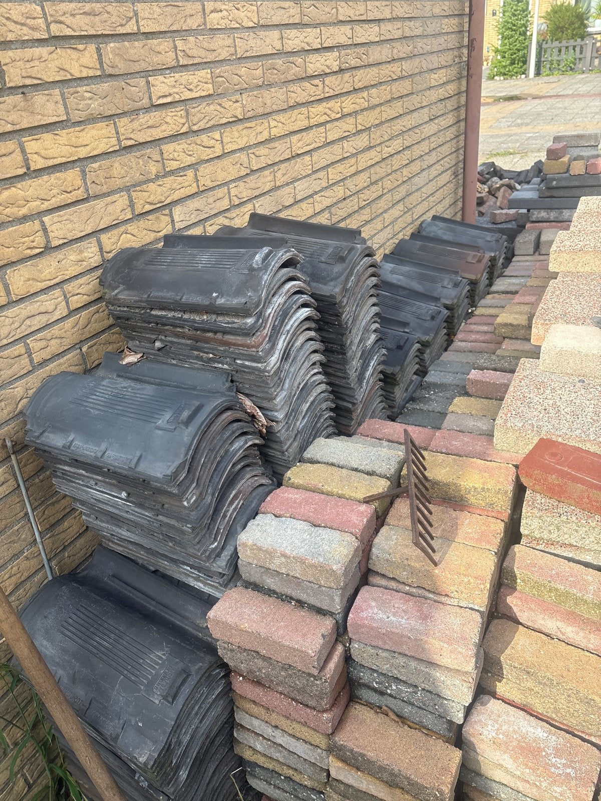 Mooi Hollands pannen, ca. 250 stuks, Ophalen, Gebruikt, Steen of Klei, Zwart