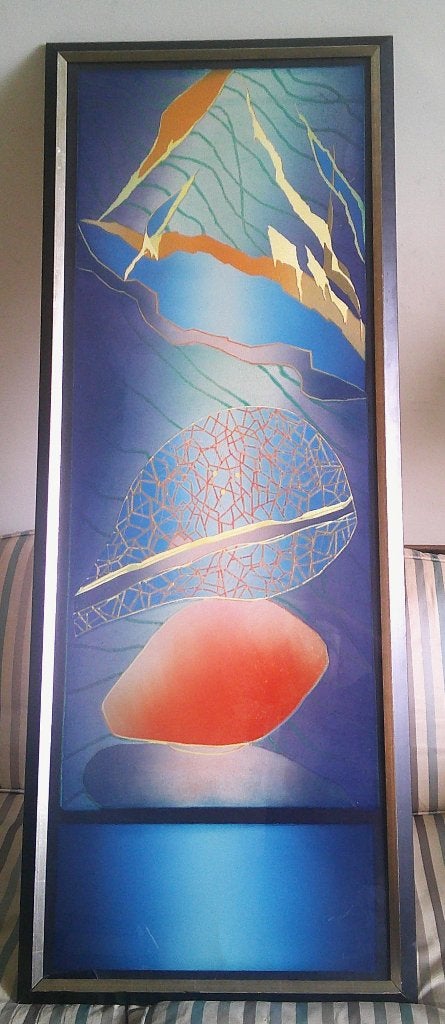GROOT) - figuratief - Meer - 1992 - Antje Veldstra geb.1954, Ophalen, Overige materialen, Overige technieken, Overig onderwerp