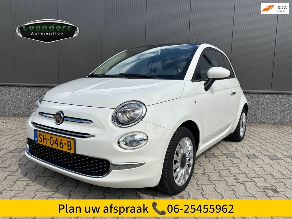 Fiat 500 1.2 Popstar|Airco|Panoramadak|APK 2027, Voorwielaandrijving, Gebruikt, 4 cilinders, 840 kg