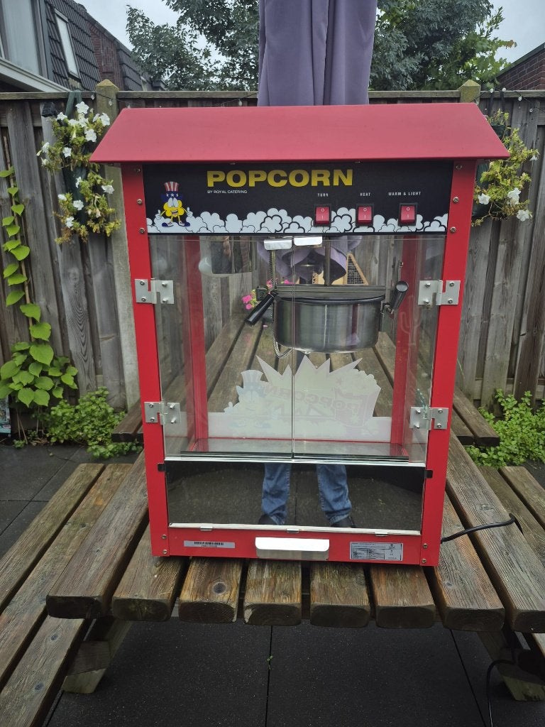 Popcornmachine - Royal Catering - Perfect voor Feestjes!, Ophalen, Zo goed als nieuw, Feestartikel, Overige