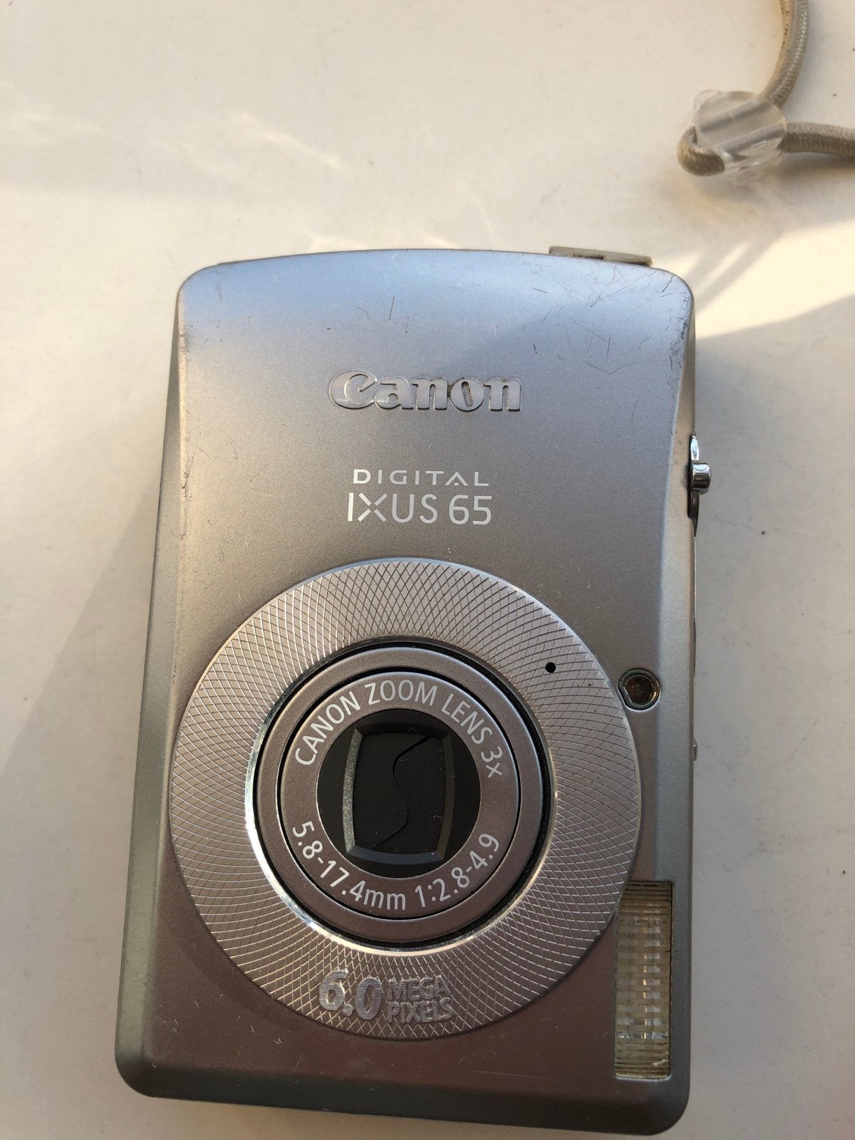 Canon Digital IXUS 65 Compactcamera - 6.0 Megapixels, Ingebouwde flitser, Gebruikt, Canon, Ophalen of Verzenden