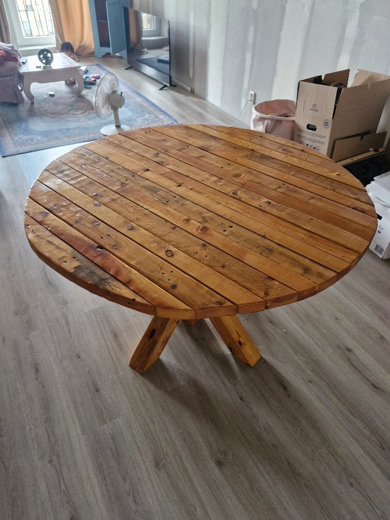 Eetkamer tafel rond, Huis en Inrichting, Tafels | Eettafels, Ophalen, Rond, Nieuw, Vijf personen of meer