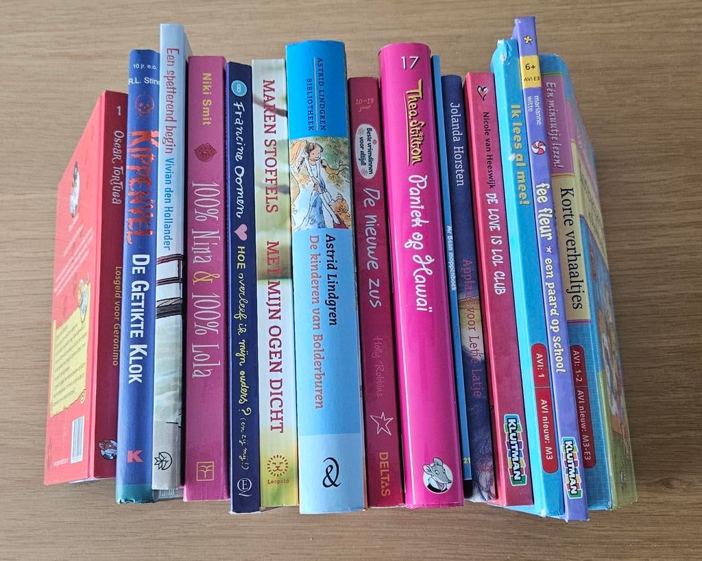 Grote collectie kinderboeken: Fictie en non-fictie, Ophalen of Verzenden, Gelezen, Diverse auteurs (o.a. Astrid Lindgren, Niki Smit, Thea Stilton)