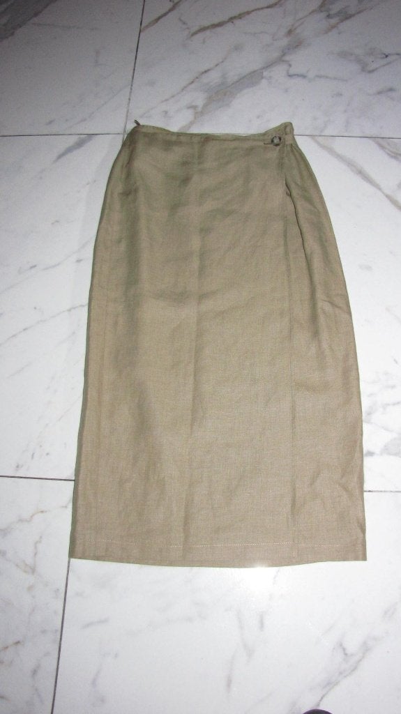 36-38 SOPHIA PIGOZZI linnen rok, Kleding | Dames, Ophalen of Verzenden, Zo goed als nieuw, Maat 36 (S), Onder de knie