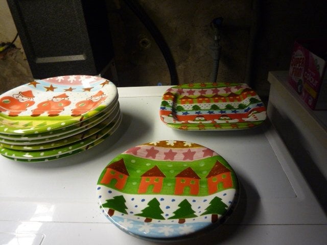 kerstservies dik aardewerk oa albert Heijn, Overige typen, Ophalen of Verzenden, Zo goed als nieuw, Overige stijlen