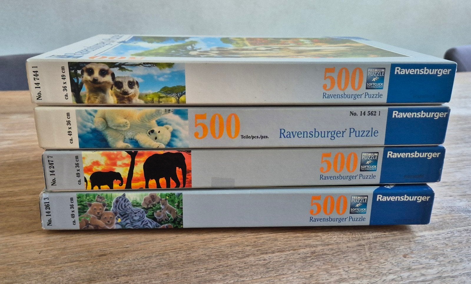 Ravensburger puzzels, Ophalen