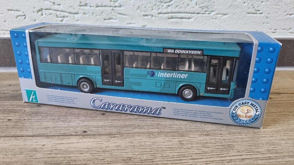 Nieuw! Cararama Interliner Bus Model Waddinxveen, Ophalen of Verzenden, Nieuw, Bus of Vrachtwagen
