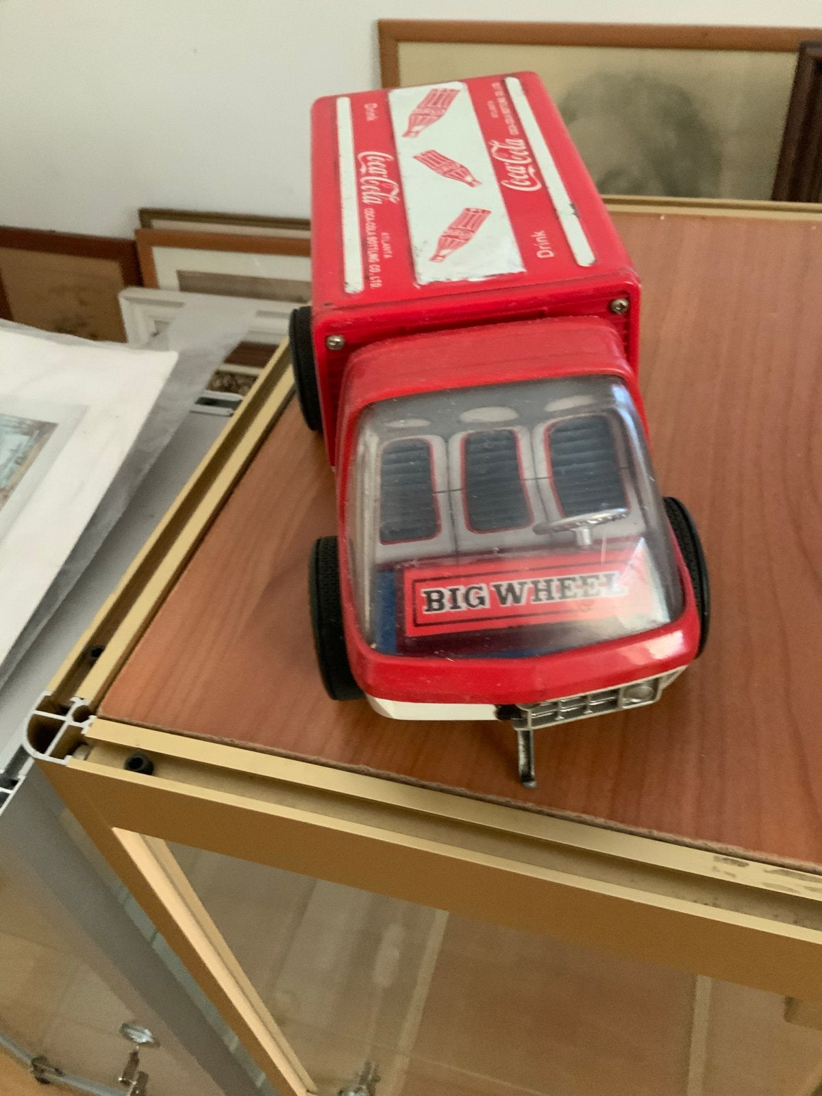 Coca Cola Blikken Vrachtwagen met Verlichting, Verzamelen, Ophalen of Verzenden, Gebruikt, Auto's