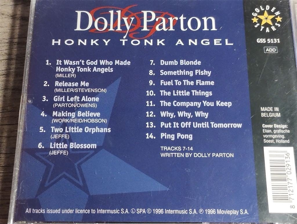 Dolly Parton - Honky Tonk Angel, Ophalen of Verzenden, Zo goed als nieuw