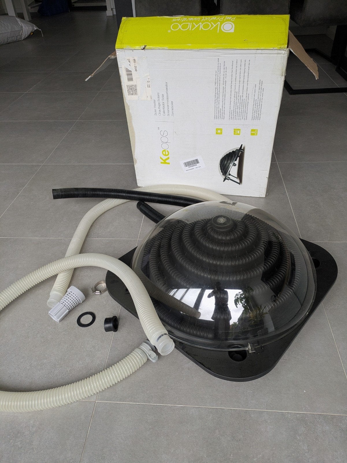 Kokido Keops Solar Heater bol voor Zwembad, Tuin en Terras, Zwembad-toebehoren, Ophalen, Zo goed als nieuw, Verwarming