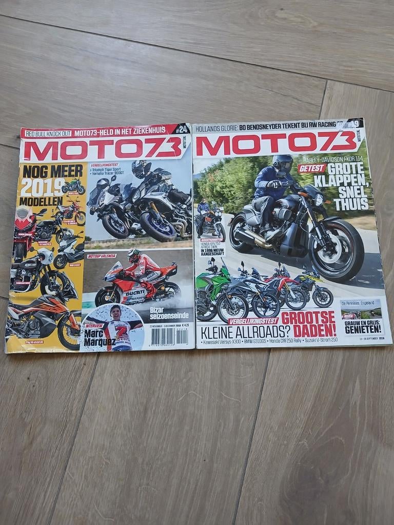 Moto73 tijdschriften 2018 - Motorfietsen magazines, Boeken, Motoren, Ophalen of Verzenden, Gelezen, Algemeen