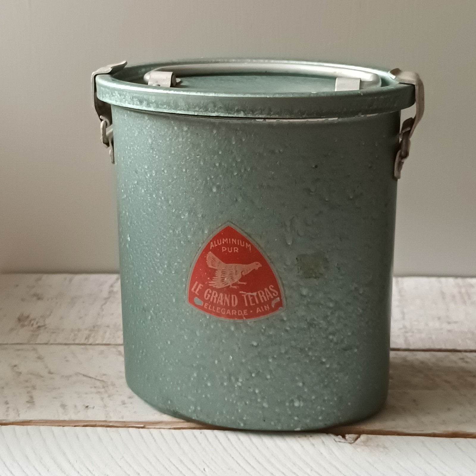 Vintage Le Grand Tetras Aluminium Lunchbox, Antiek en Kunst, Ophalen of Verzenden